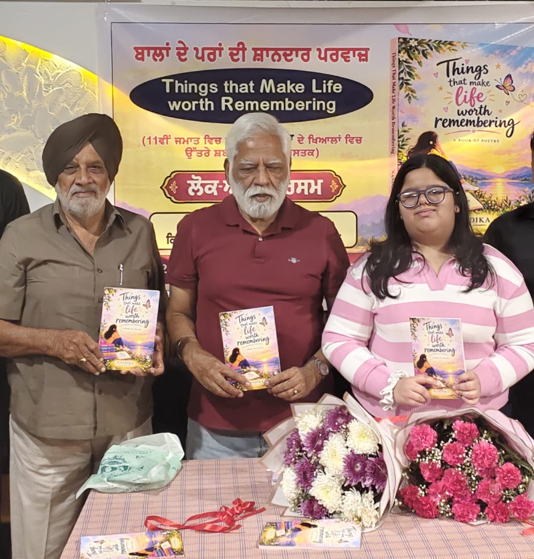 Patiala’s Young Poet Nandika Releases Her First Poetry Book,